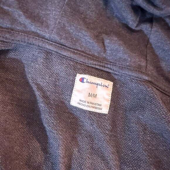 Champion dark gray zip-up hoodie - size medium - Picture 3 of 3